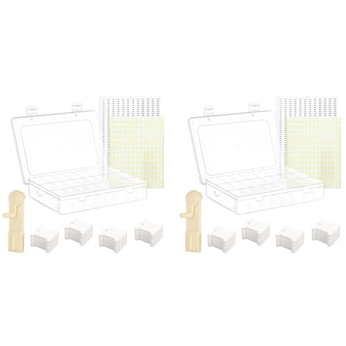 HASTHIP® Embroidery Floss Organizer Kit Cross Stitch Thread Storage Box Tools with Floss Bobbin Winder 80PCS Plastic Bobbins Color Number Stickers DIY Storage HASTHIP® Embroidery Floss Organizer Kit Cross Stitch Thread Storage Box Tools with Floss Bobbin Winder 80PCS Plastic Bobbins Color Number Stickers DIY Storage